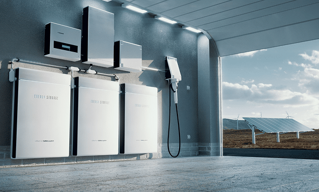 Batterie du surplus de production solaire